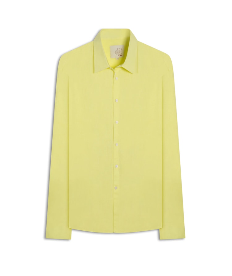 Camisa Linho Blend Amarelo
