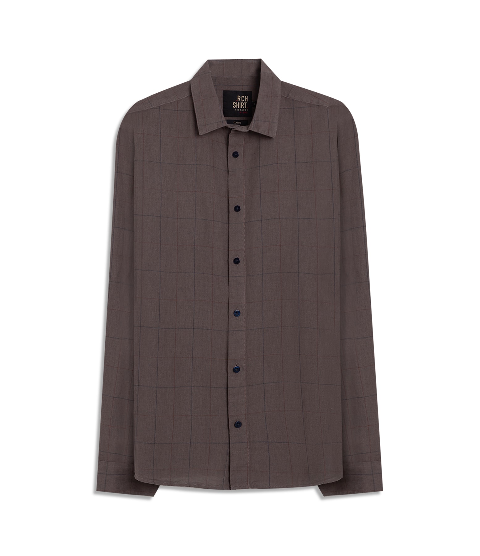 Camisa Linho Blend  Axdrez Carlos Ml Castor