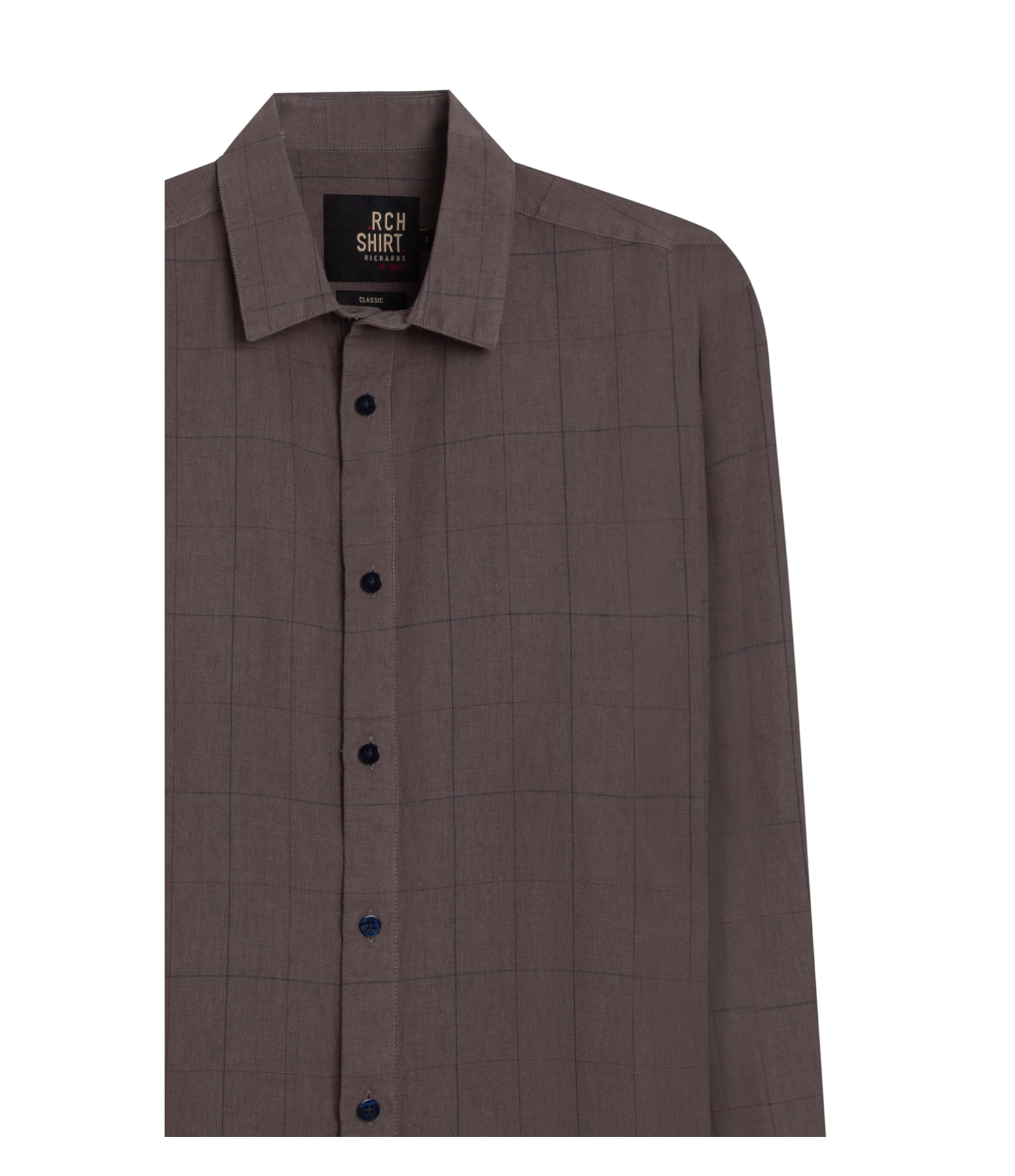 Camisa Linho Blend  Axdrez Carlos Ml Castor
