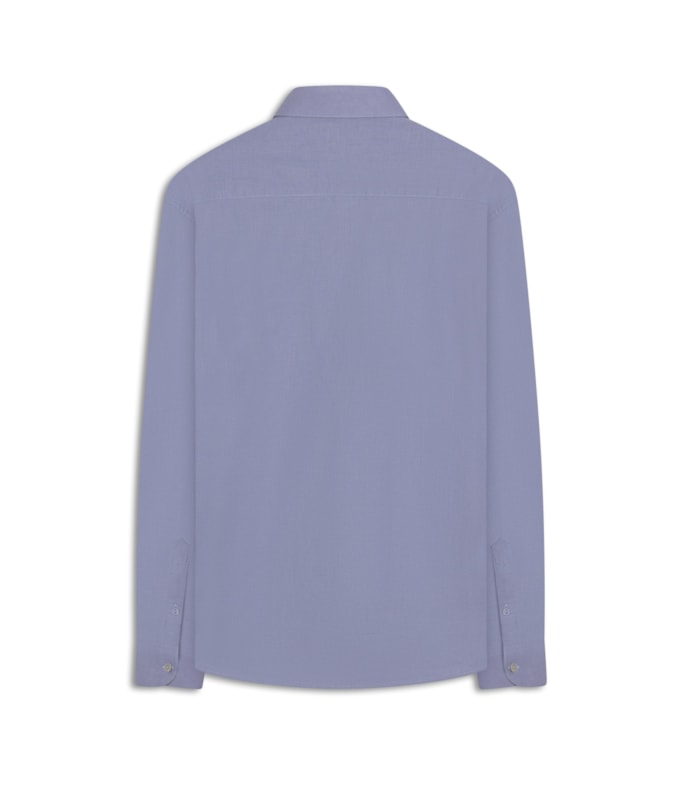 Camisa Linho Blend Azul Claro