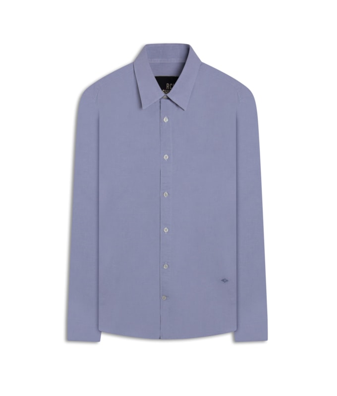 Camisa Linho Blend Azul Claro