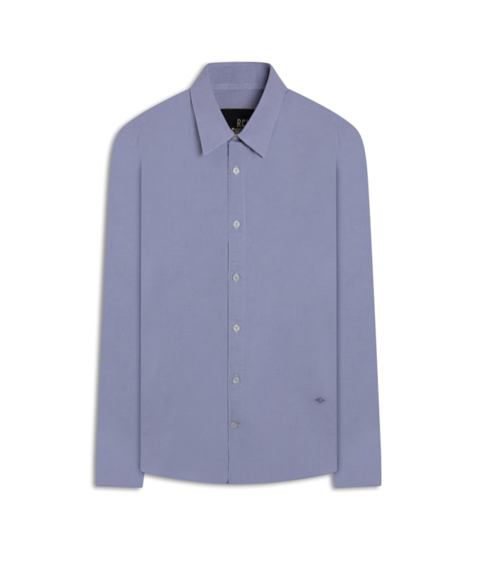 Camisa Linho Blend Azul Claro