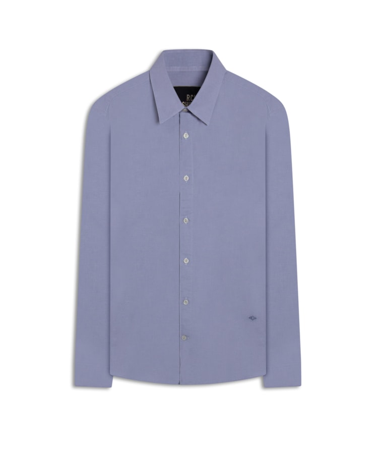 Camisa Linho Blend Azul Claro