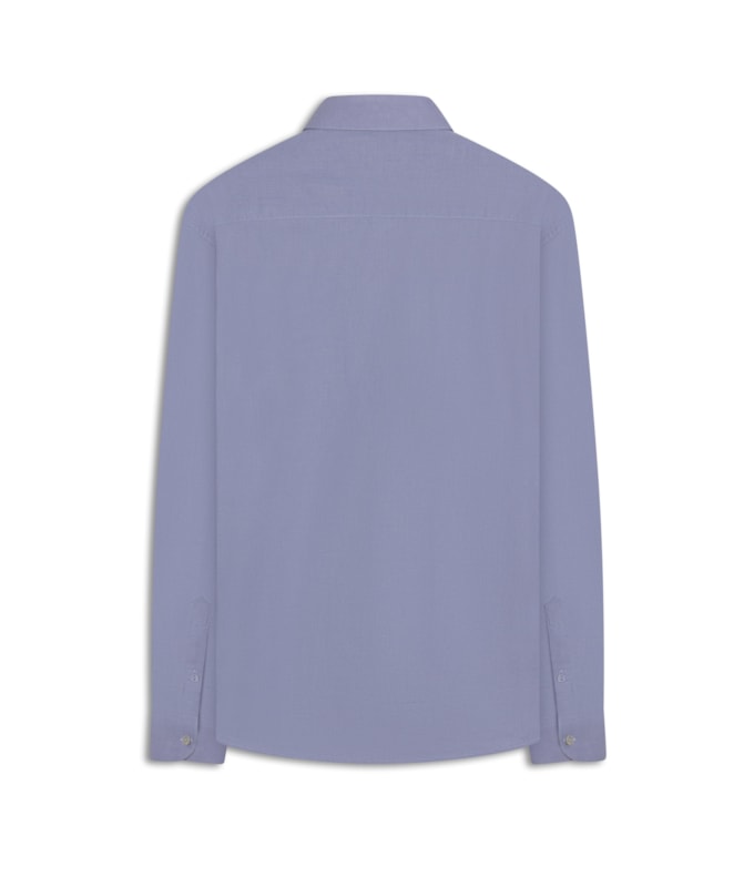 Camisa Linho Blend Azul Claro