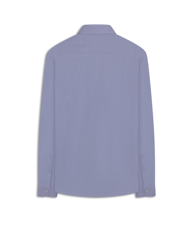 Camisa Linho Blend Azul Claro