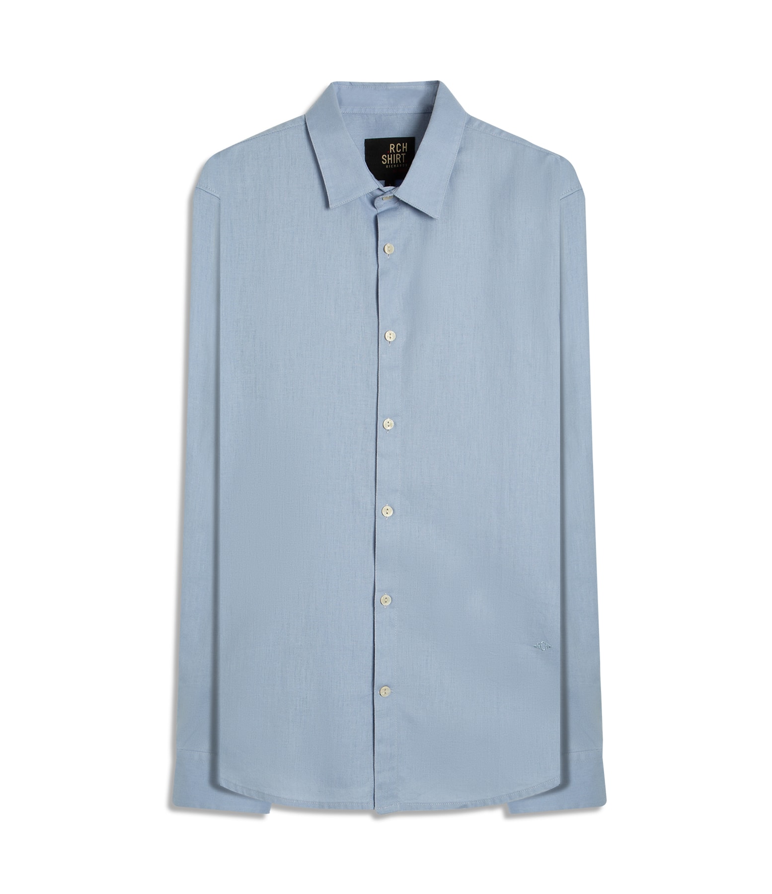 Camisa Linho Blend Azul Claro