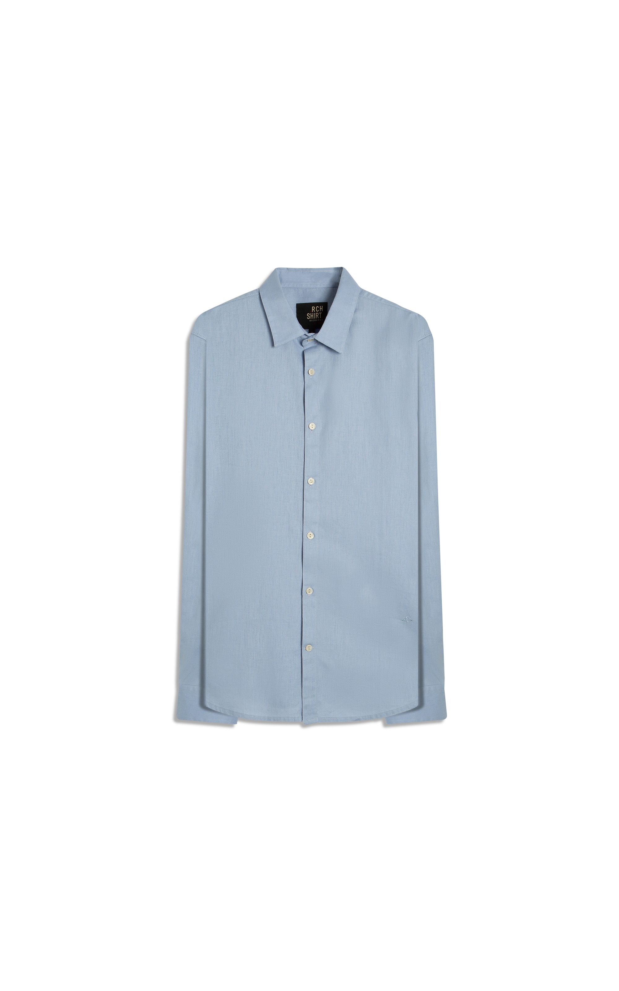 Camisa Linho Blend Azul Claro