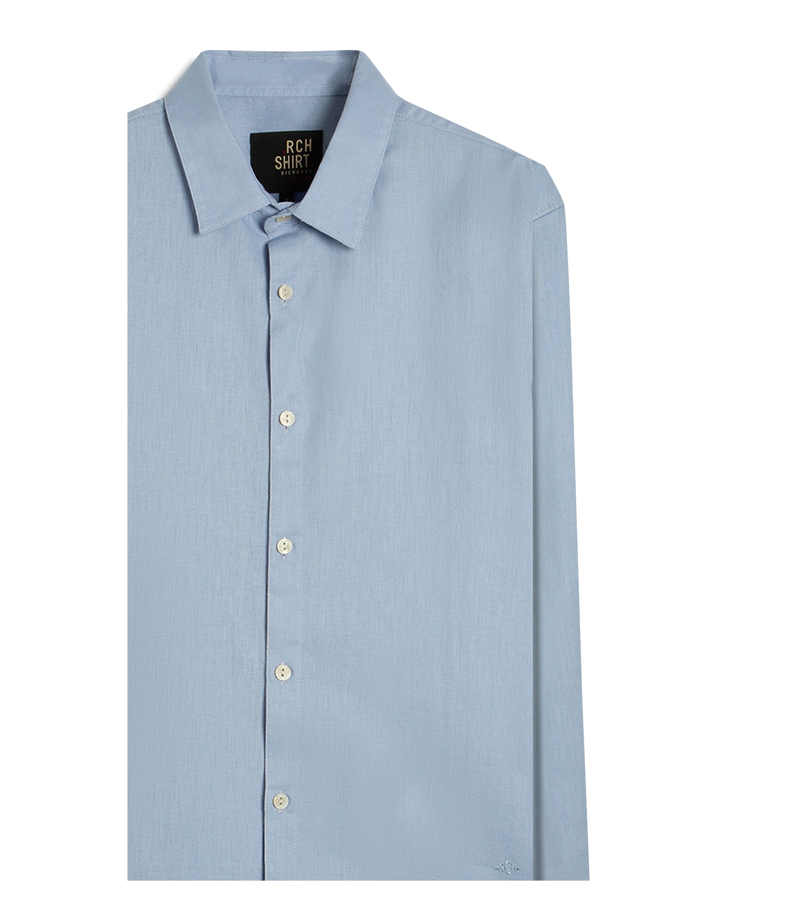 Camisa Linho Blend Azul Claro