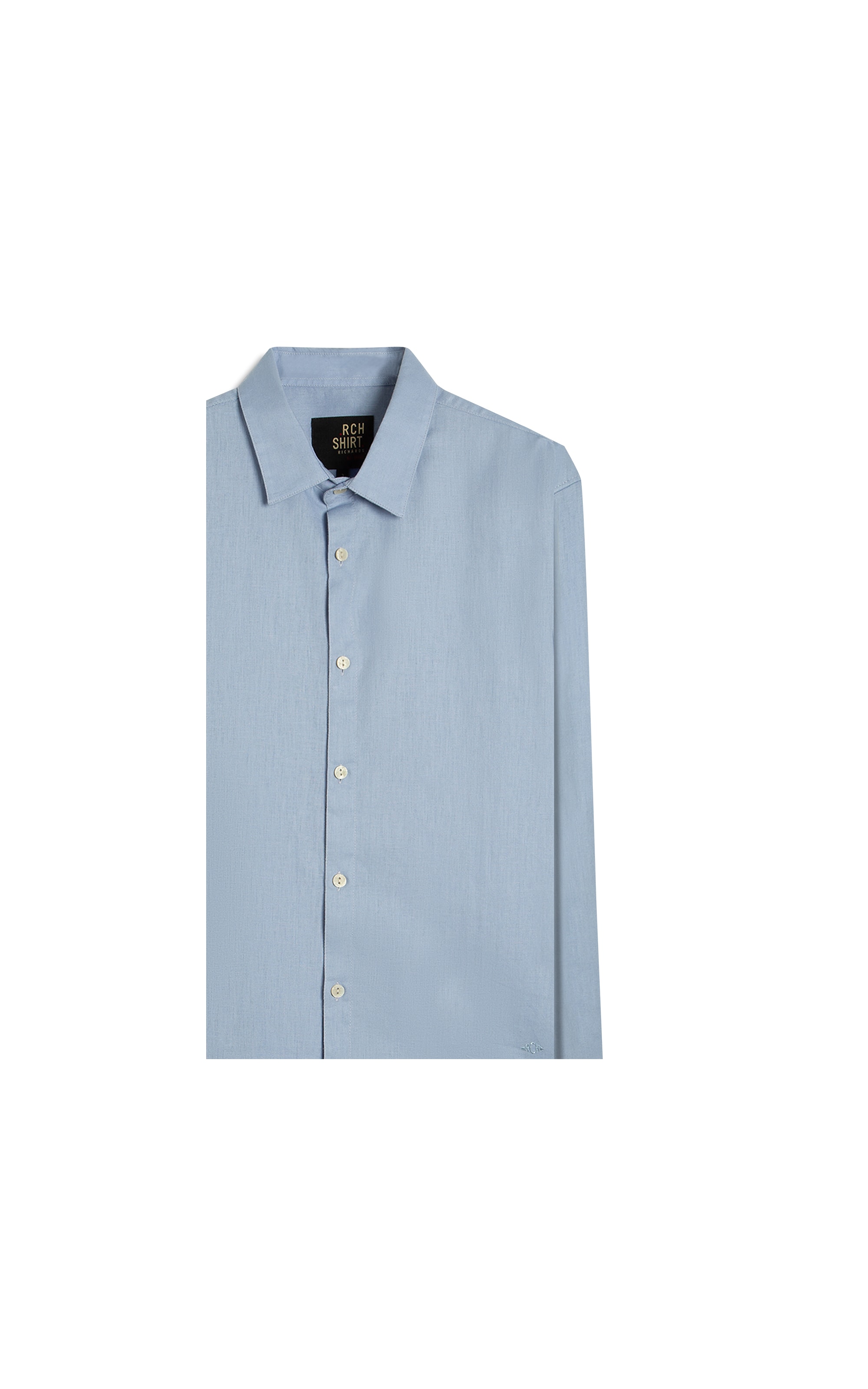 Camisa Linho Blend Azul Claro