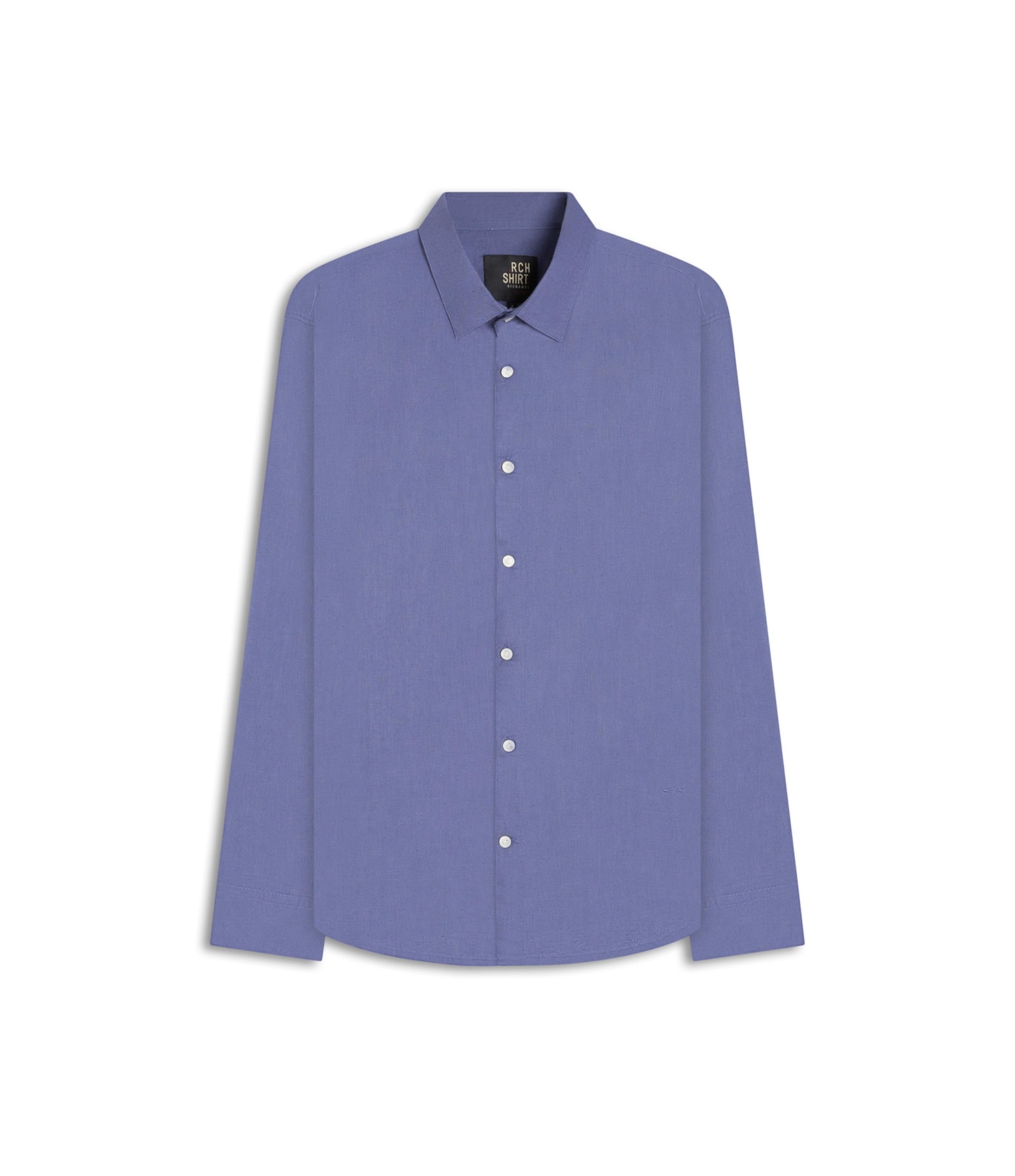 Camisa Linho Blend Azul Seco