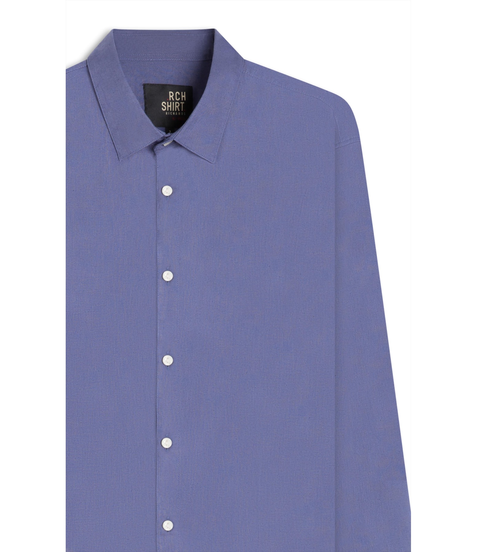 Camisa Linho Blend Azul Seco