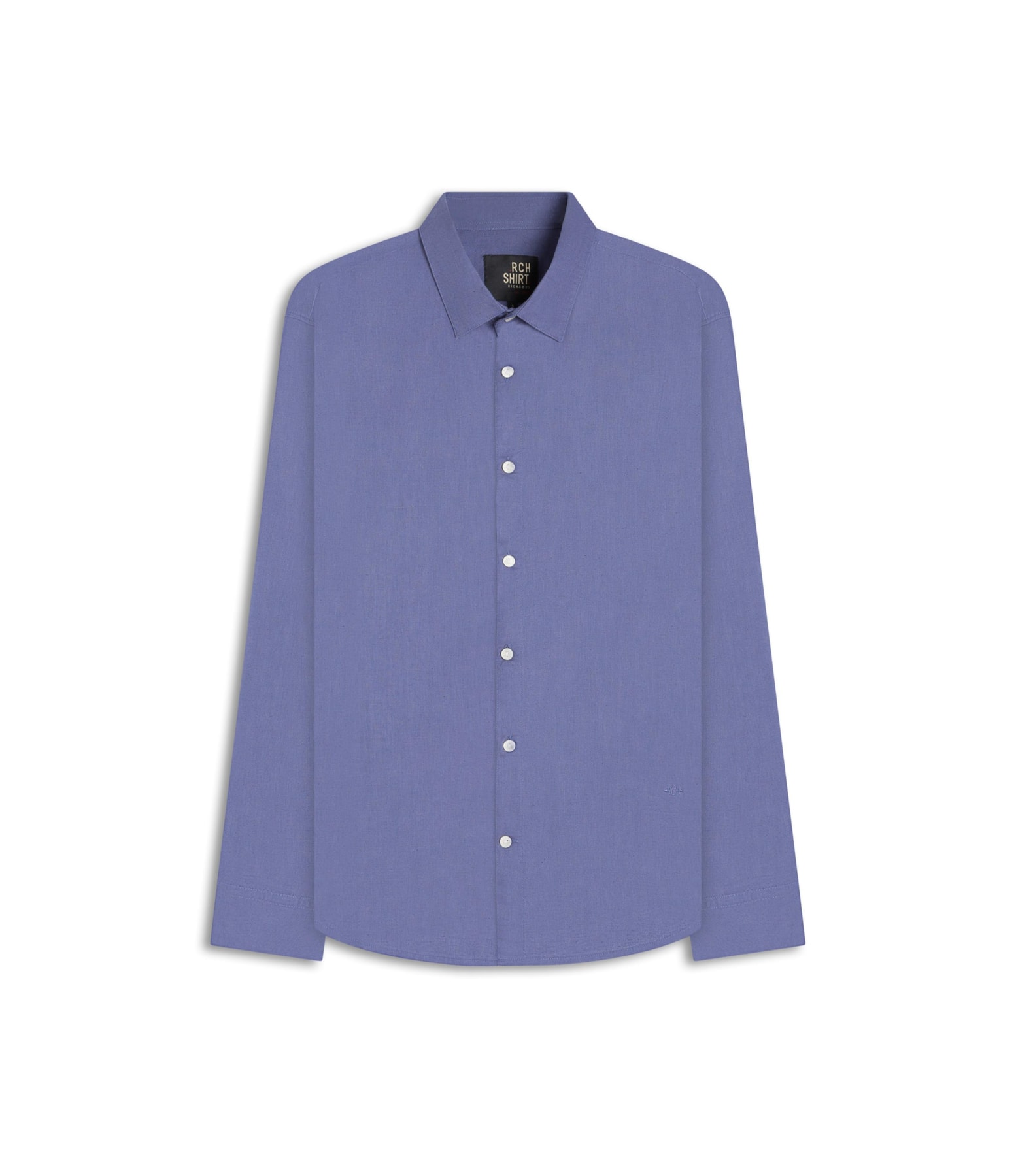 Camisa Linho Blend Azul Seco