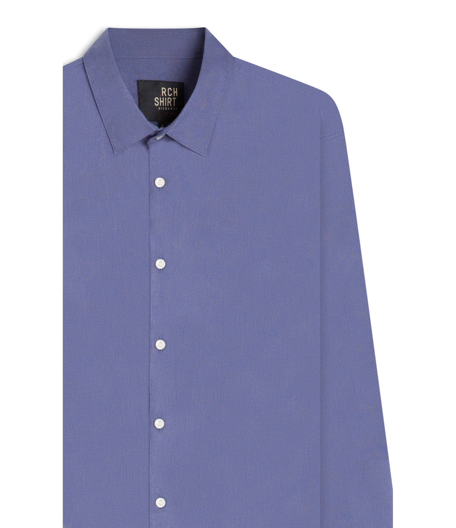 Camisa Linho Blend Azul Seco
