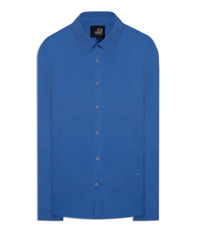 Camisa Linho Blend Blue