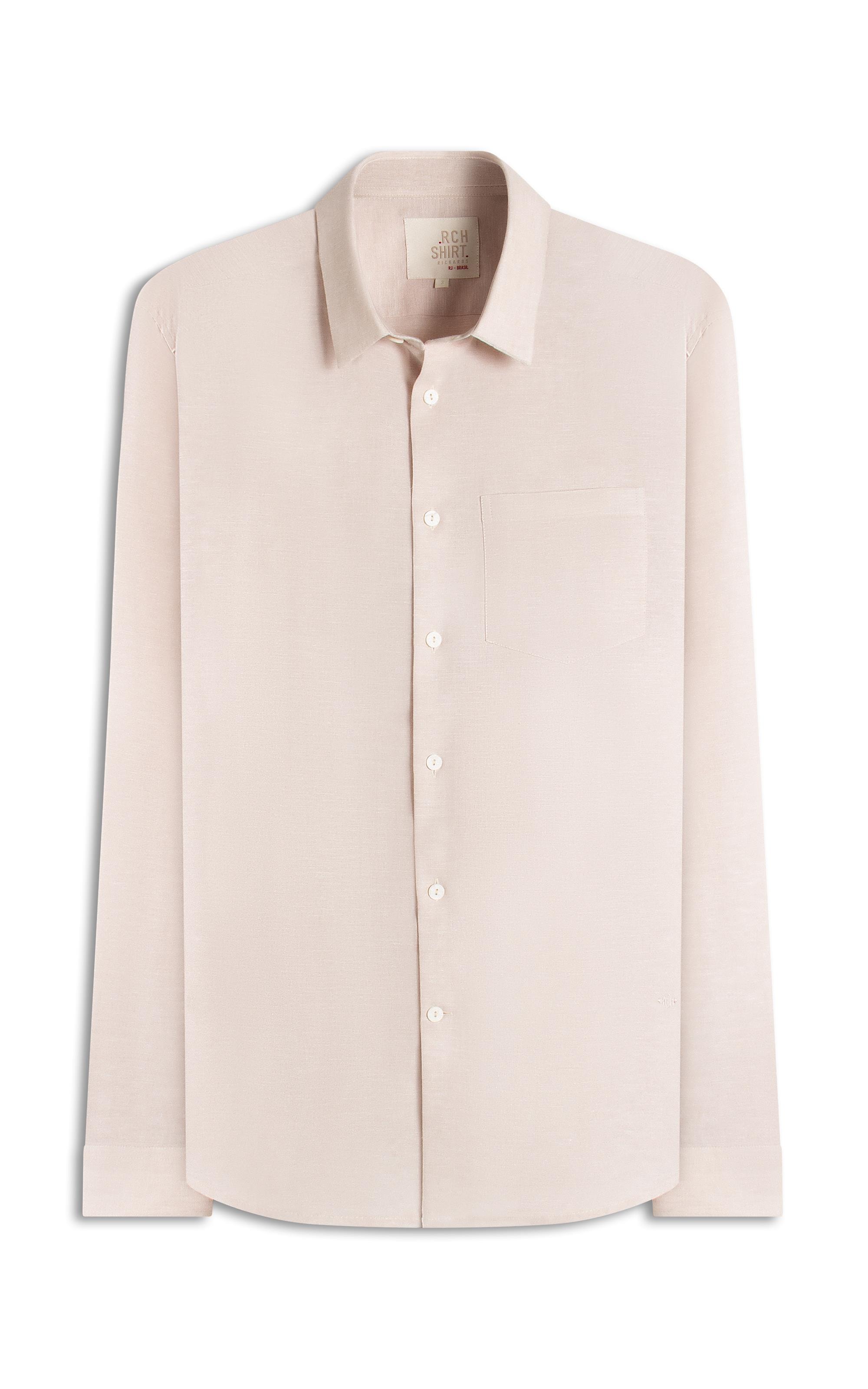 Camisa Linho Blend Cross Day Ml Areia