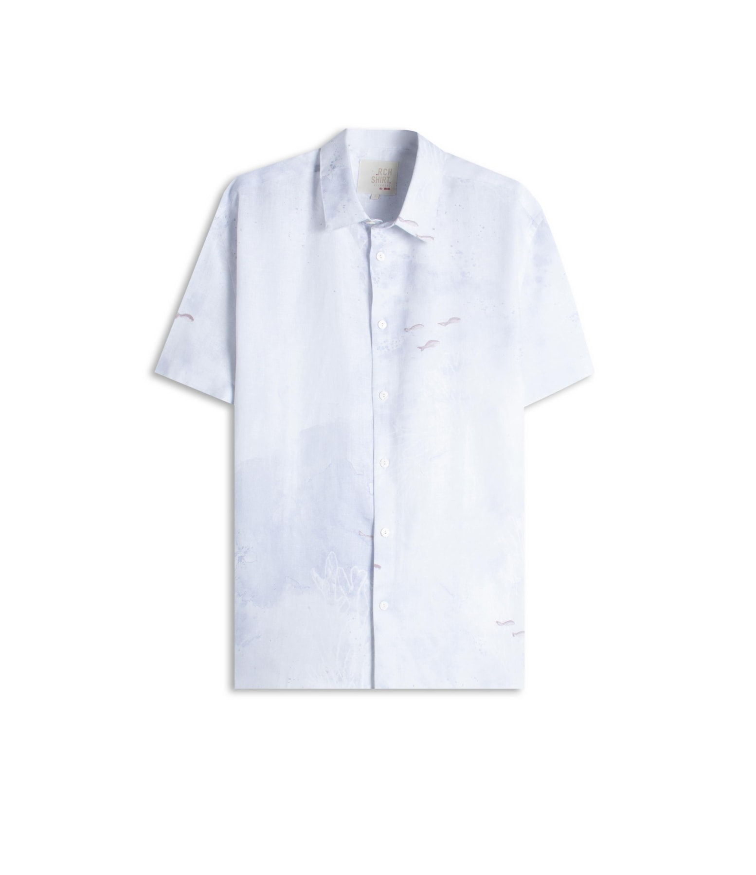 Camisa Linho Blend Deep Ocean Azul Pervante