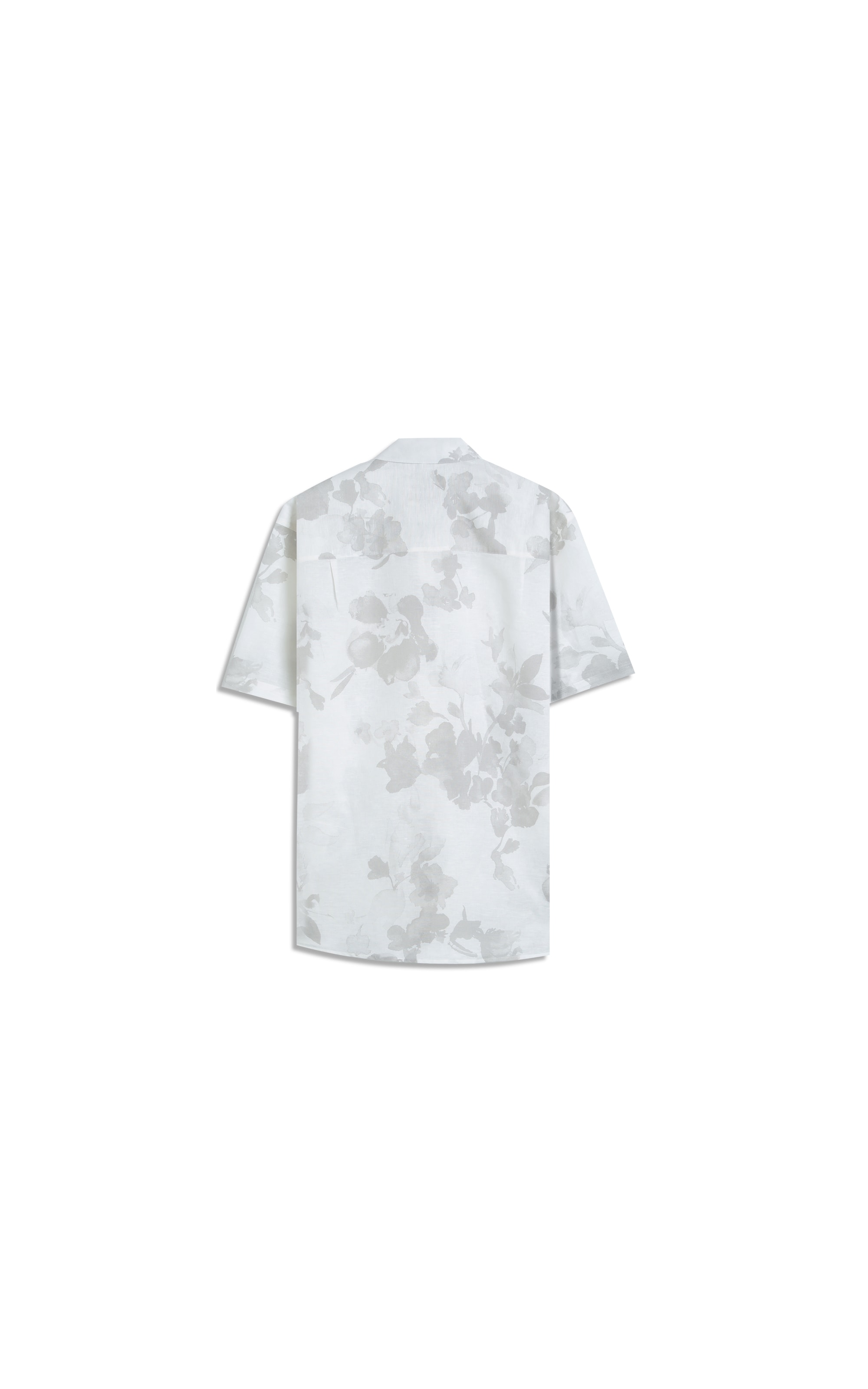 Camisa Linho Blend Estampada Water Color Sandy