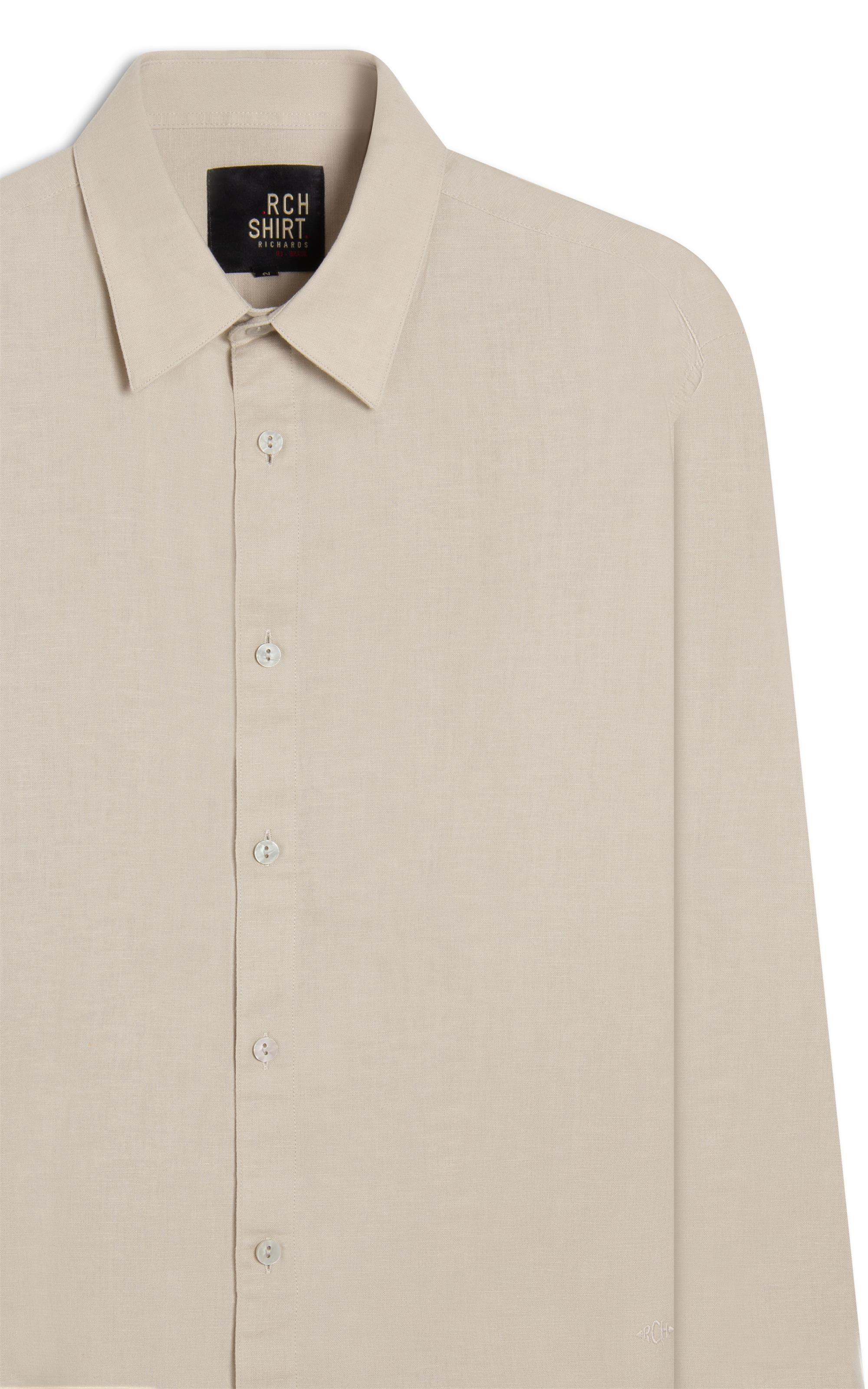 Camisa Linho Blend Gelo