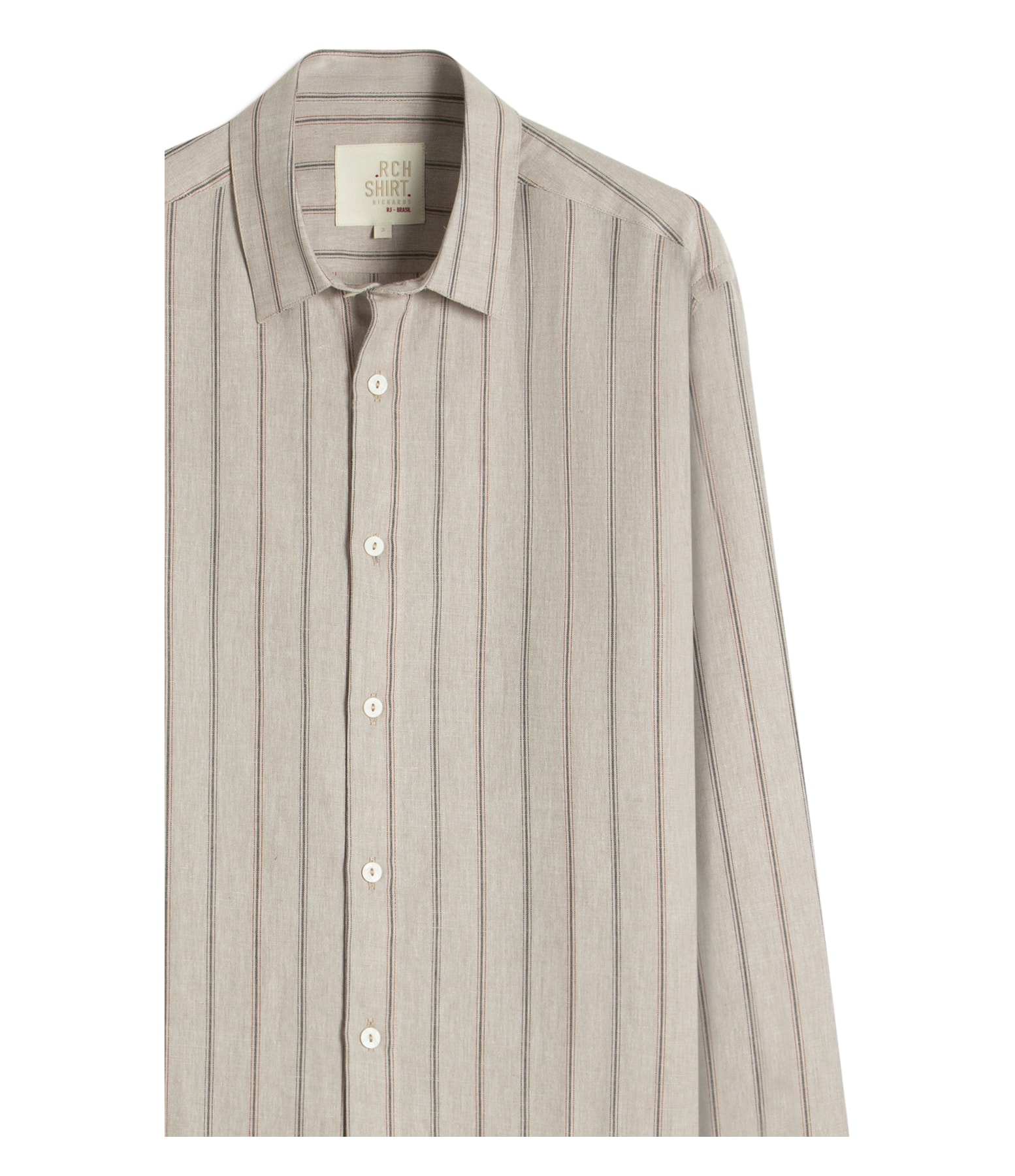 Camisa Linho Blend Kaleb Ml Areia