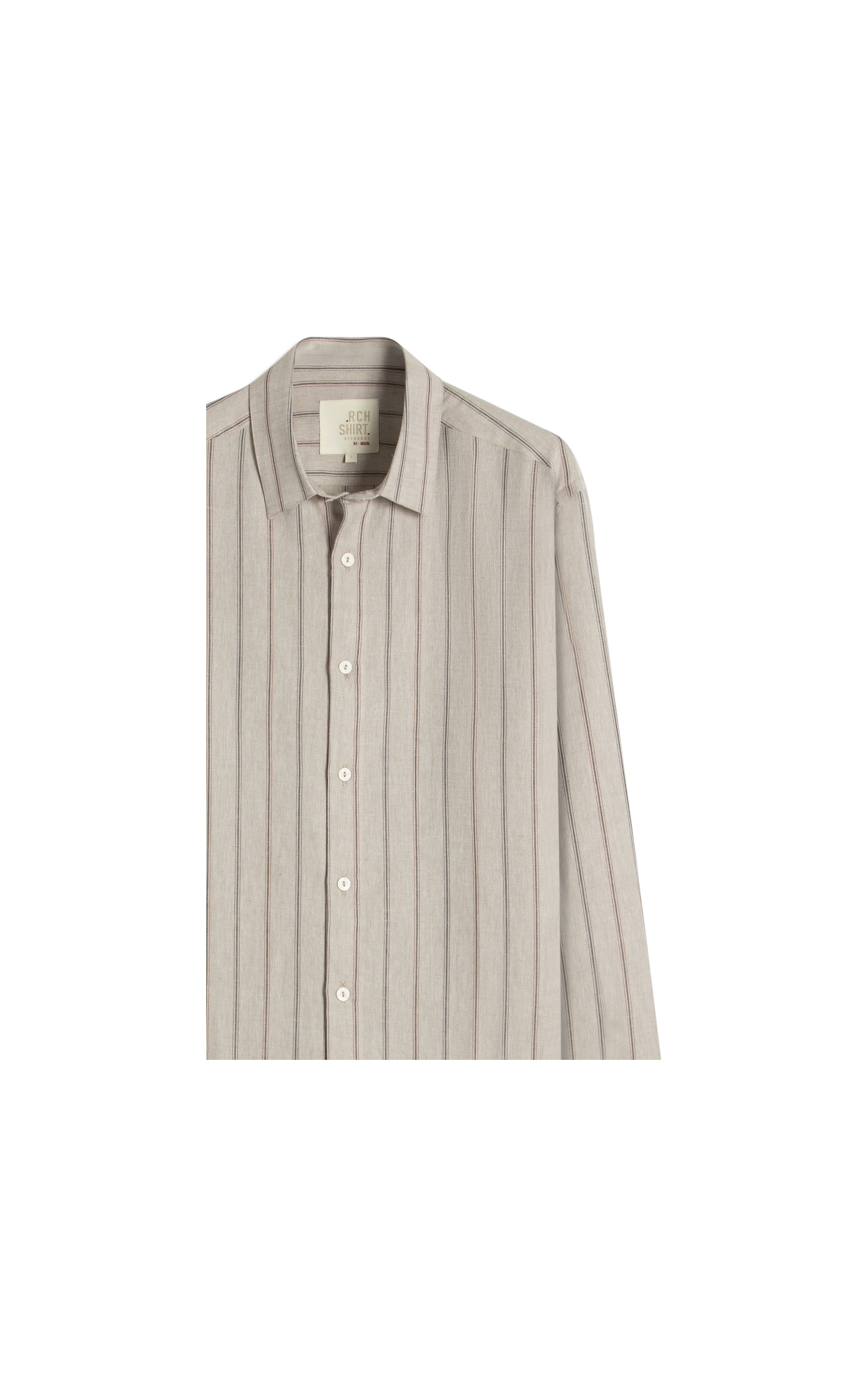 Camisa Linho Blend Kaleb Ml Areia
