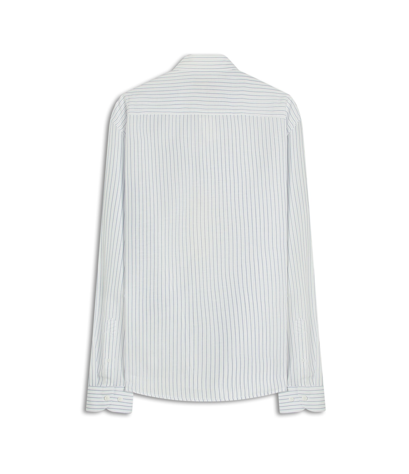 Camisa Linho Blend Listrado Theo Azul Bic