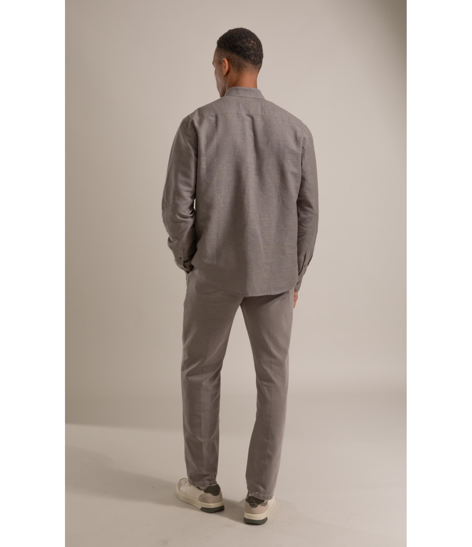 Camisa Linho Blend  Marco Ml Marrom