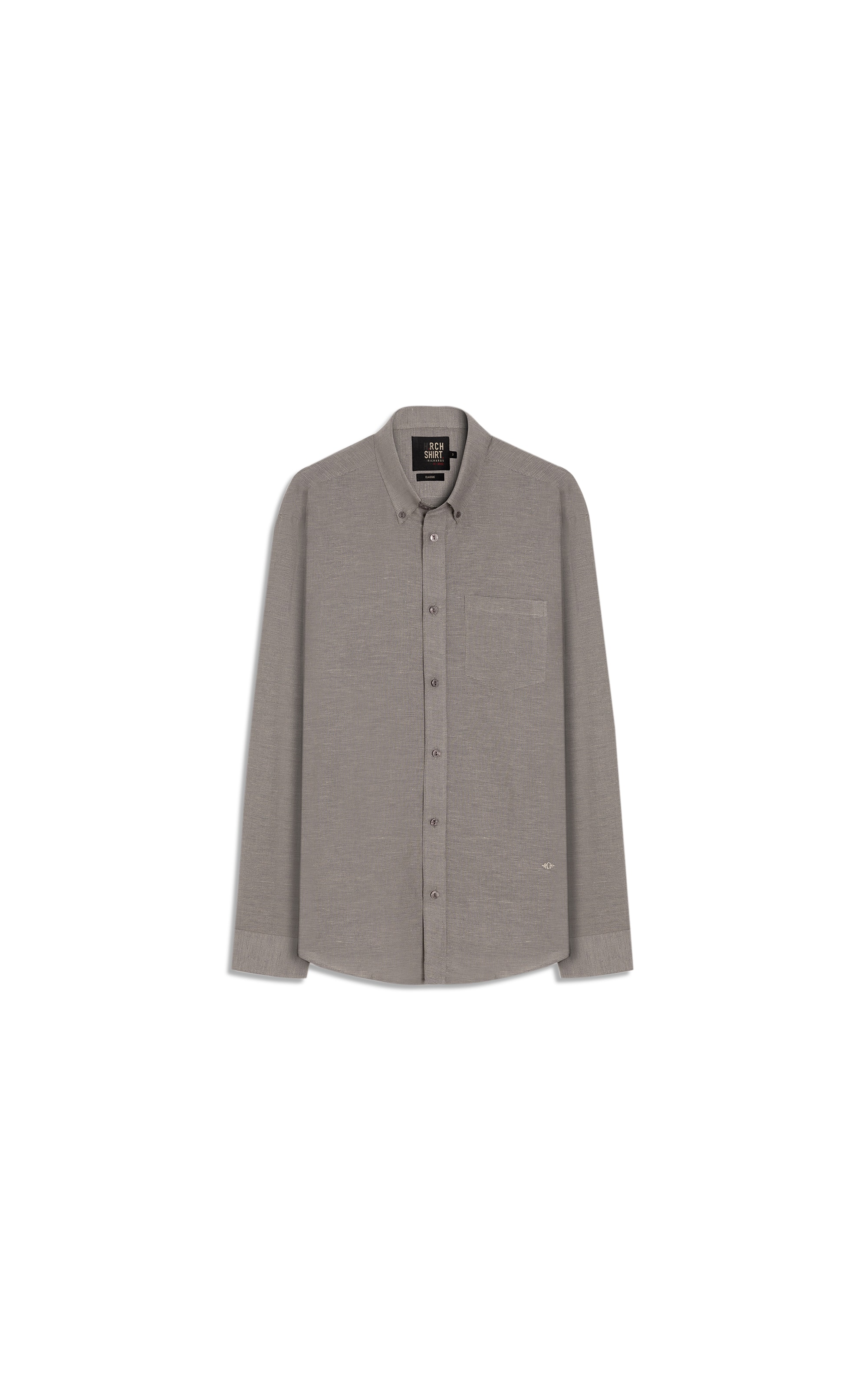 Camisa Linho Blend  Marco Ml Marrom