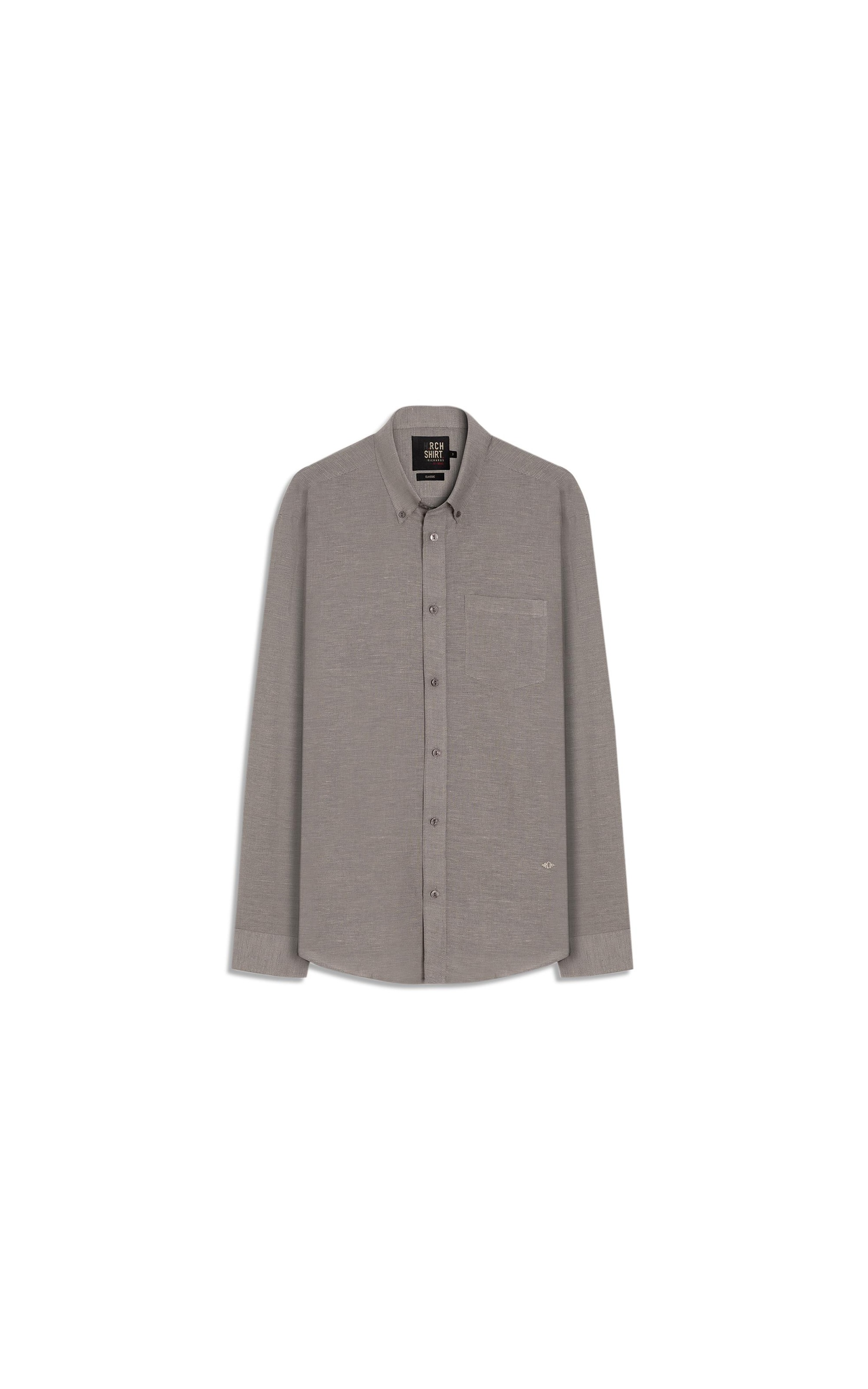 Camisa Linho Blend  Marco Ml Marrom