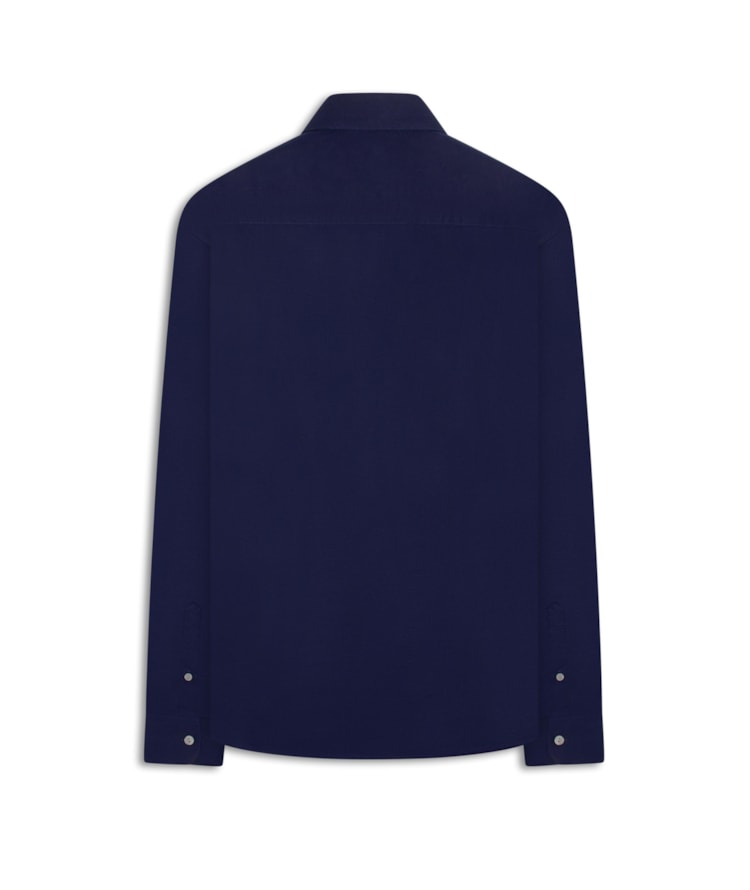 Camisa Linho Blend Purple Blue