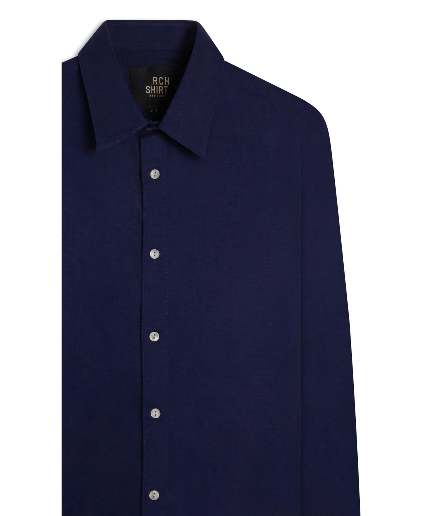 Camisa Linho Blend Purple Blue