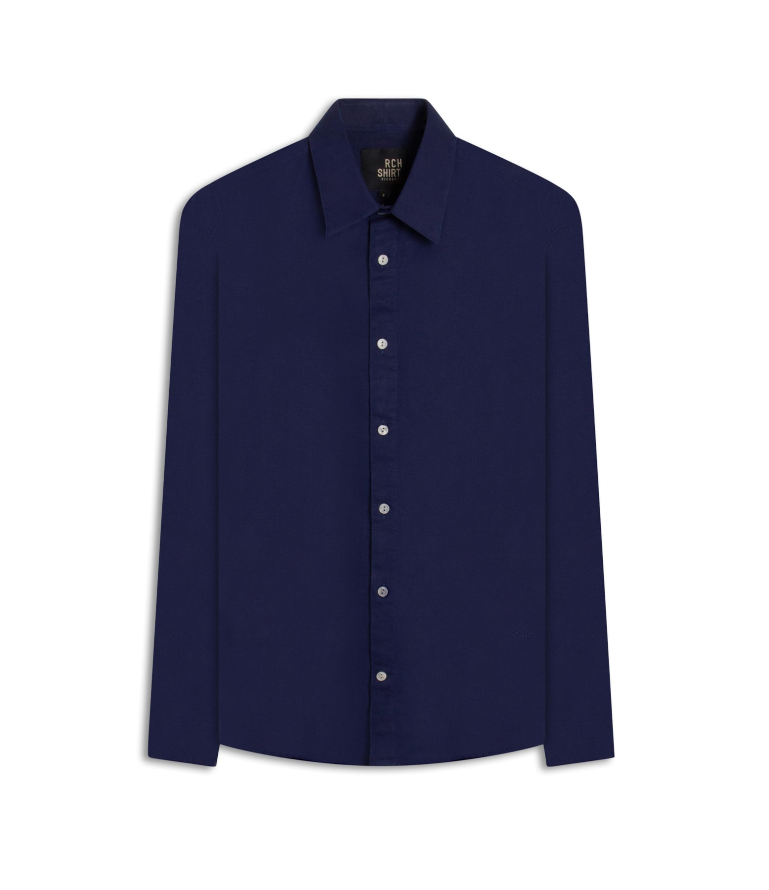 Camisa Linho Blend Purple Blue