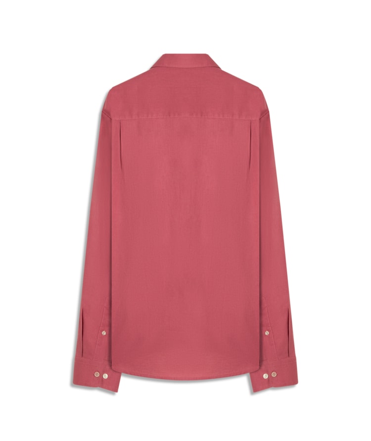 Camisa Linho Blend Rosa Velho