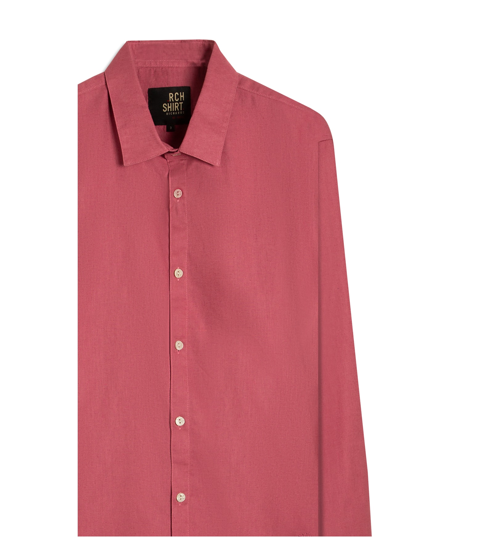 Camisa Linho Blend Rosa Velho