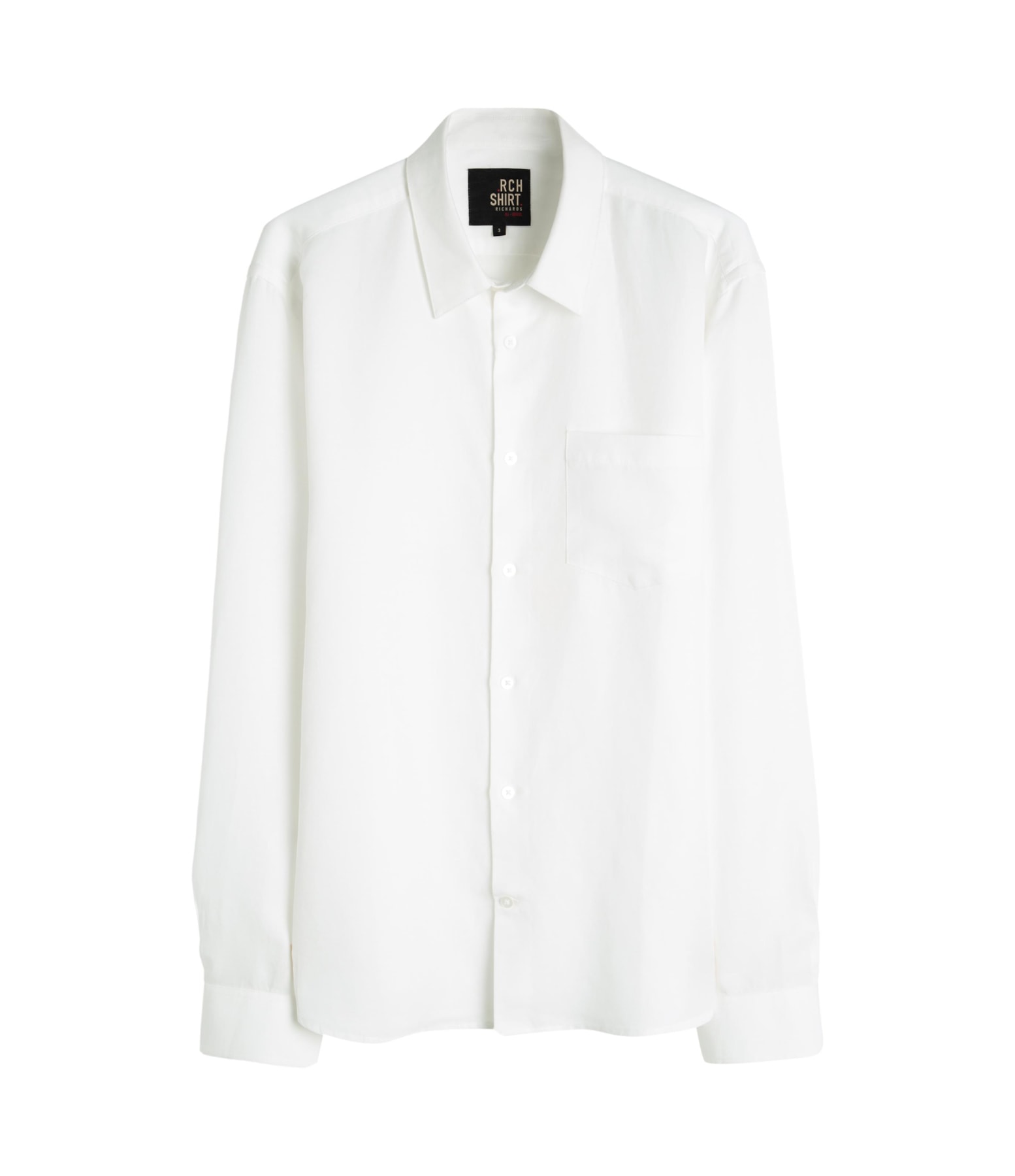 Camisa Linho Blend Tencel Ml Branco
