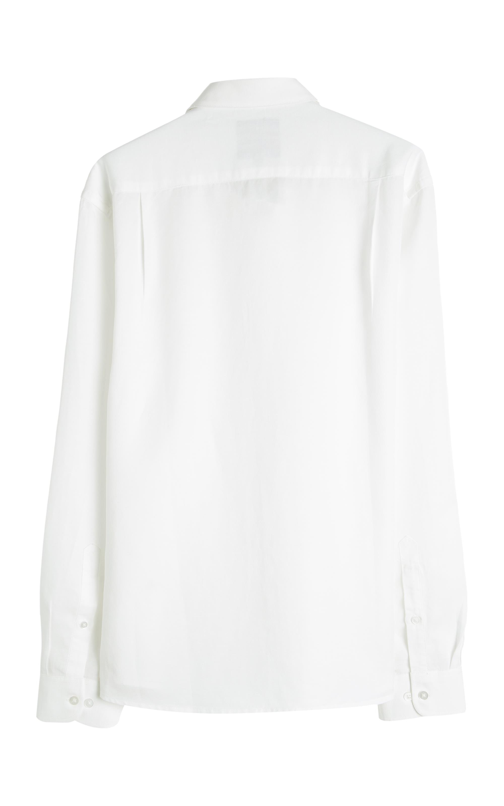 Camisa Linho Blend Tencel Ml Branco