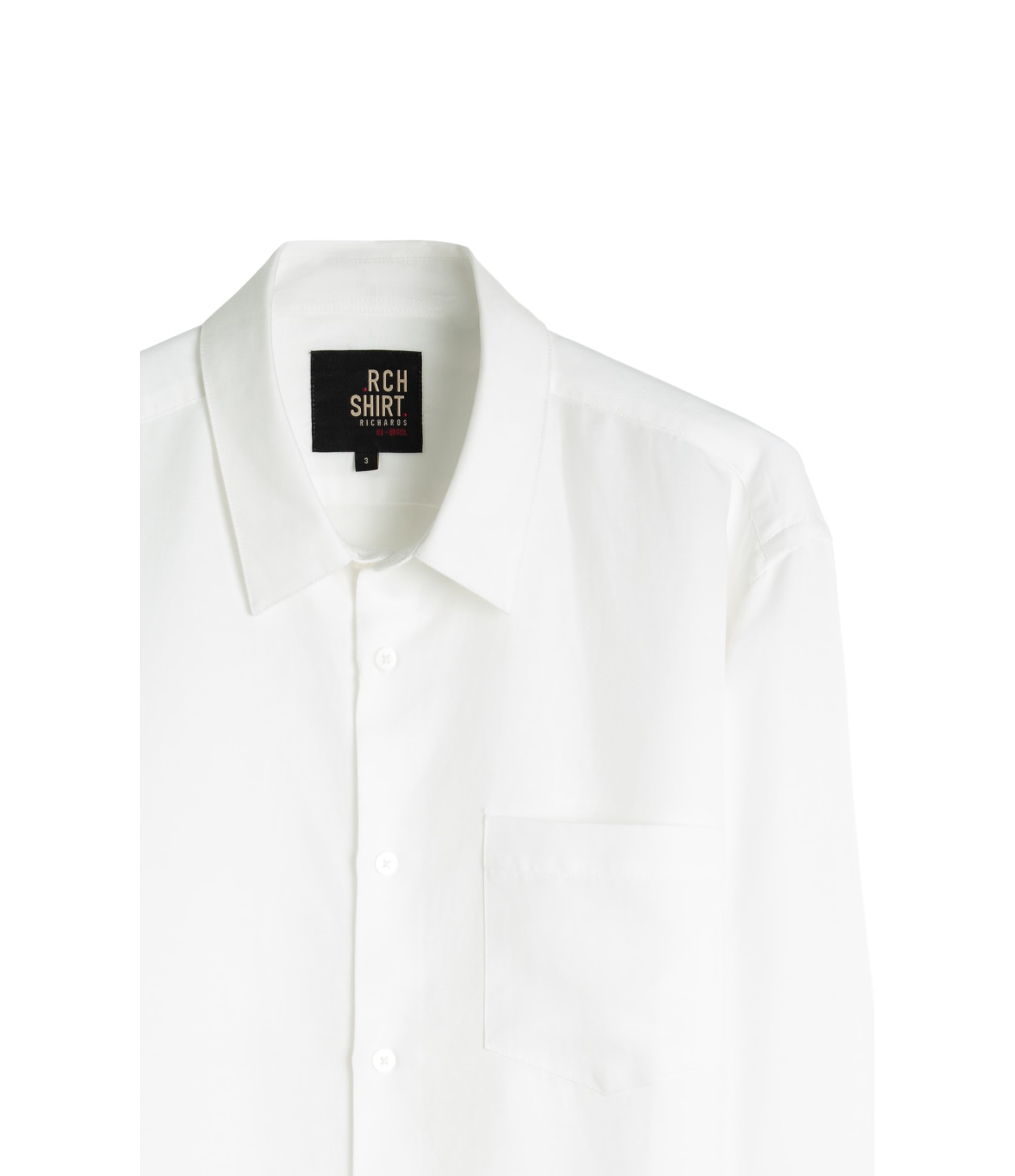 Camisa Linho Blend Tencel Ml Branco