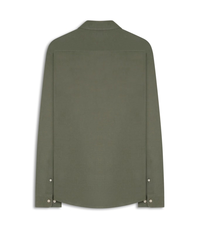Camisa Linho Blend Verde Army
