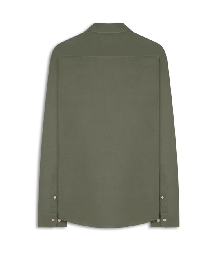 Camisa Linho Blend Verde Army
