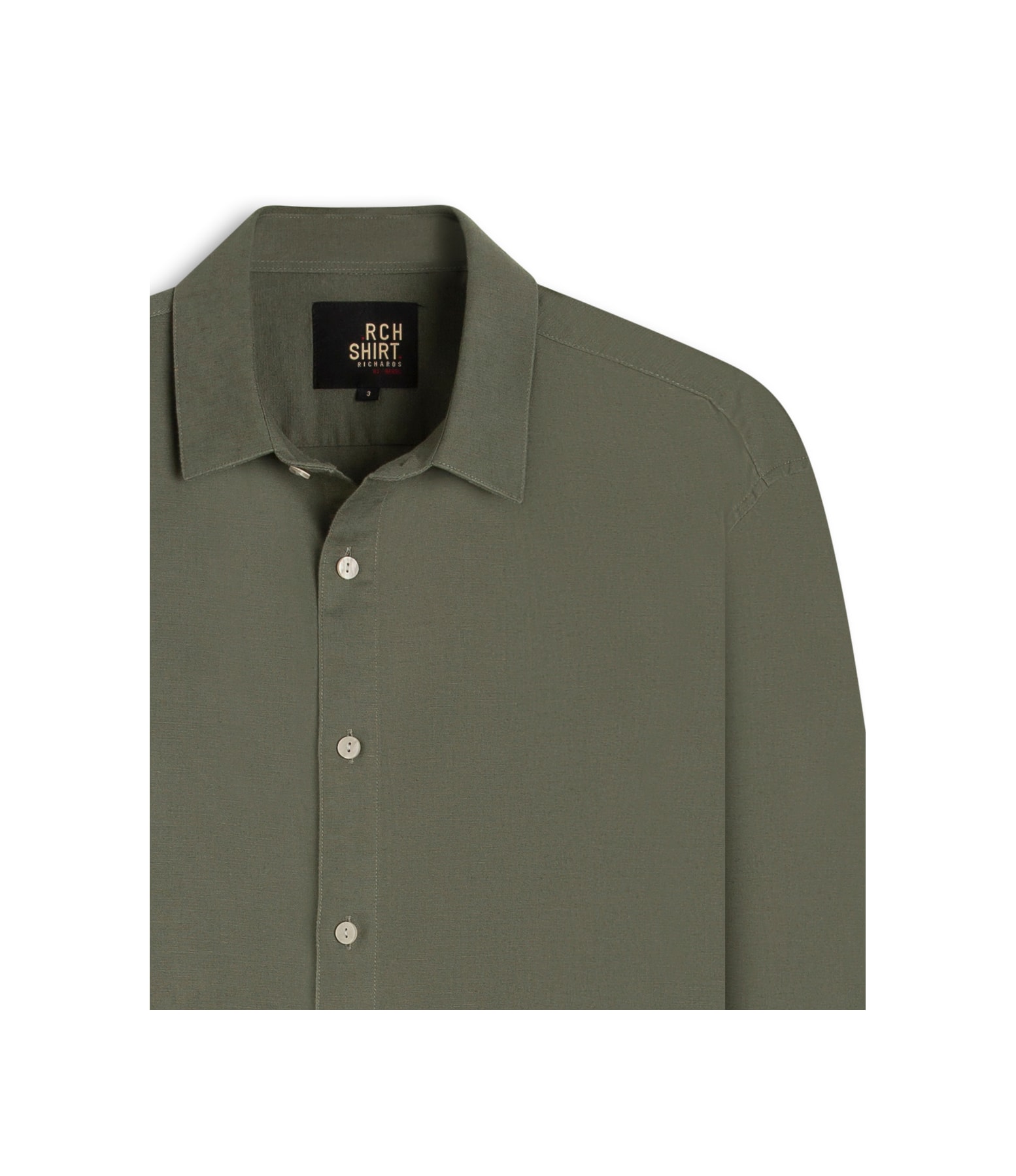 Camisa Linho Blend Verde Army