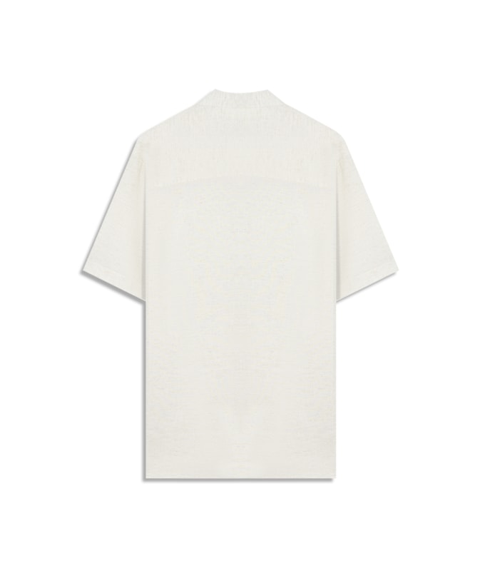 Camisa Linho Blend Visco Mc Natural