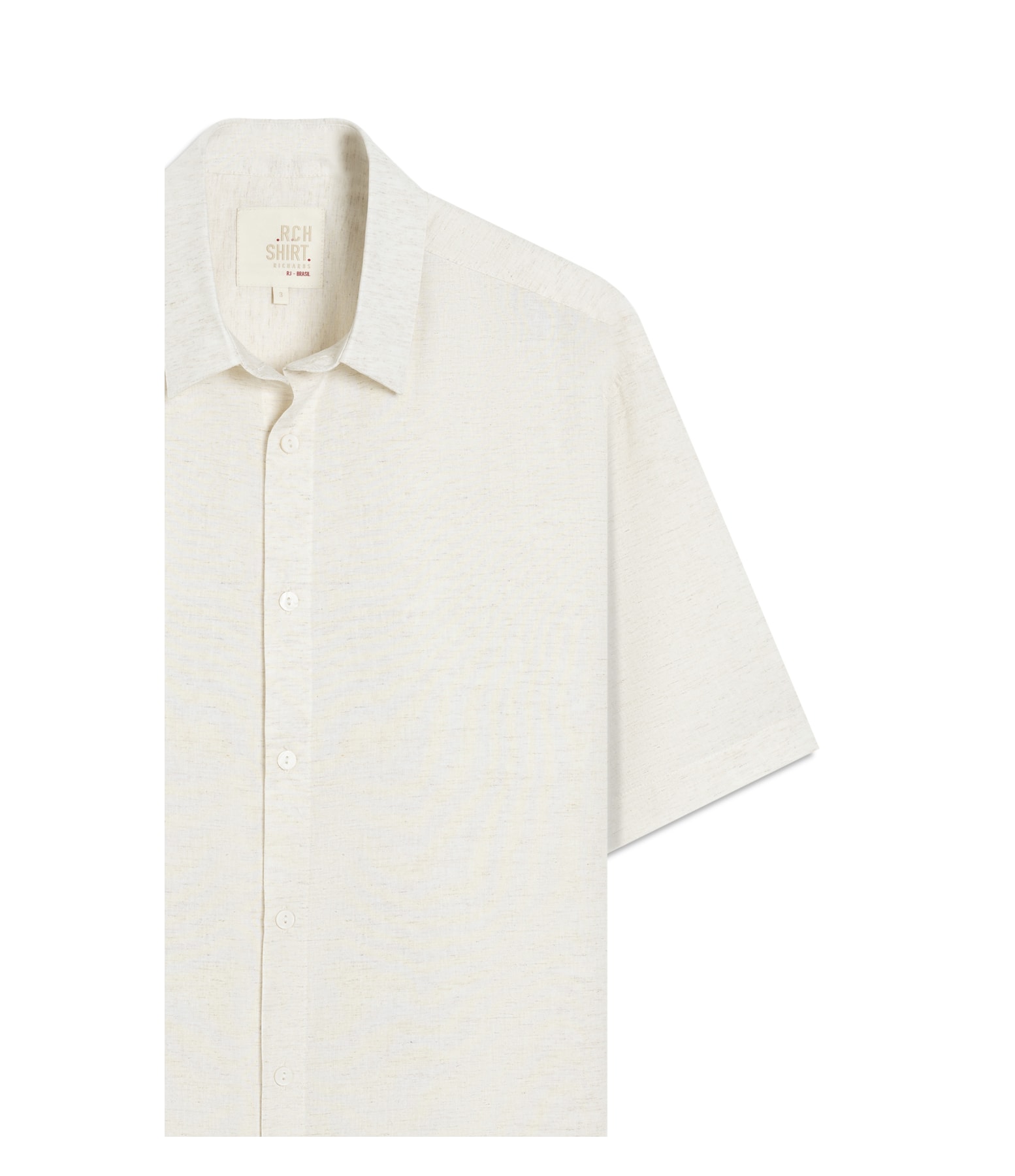 Camisa Linho Blend Visco Mc Natural