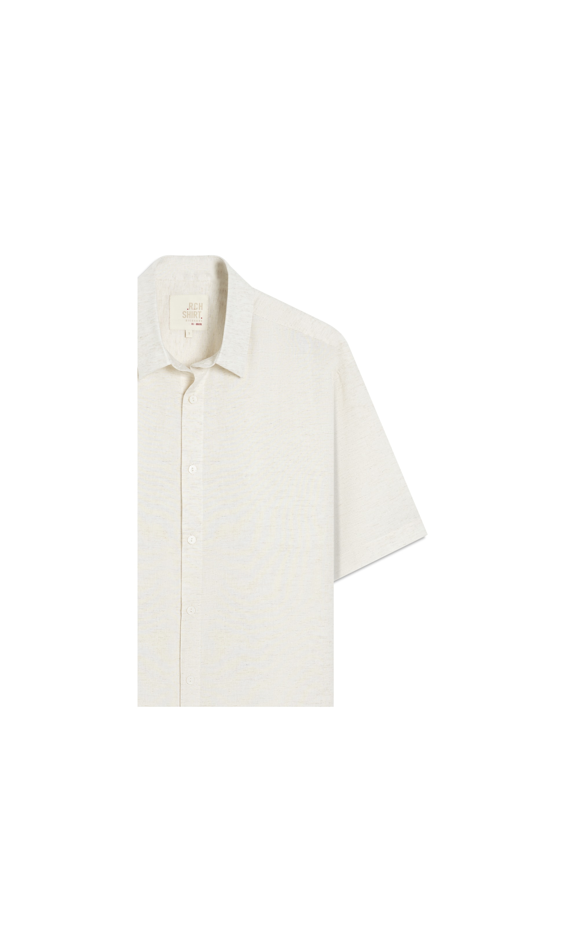 Camisa Linho Blend Visco Mc Natural