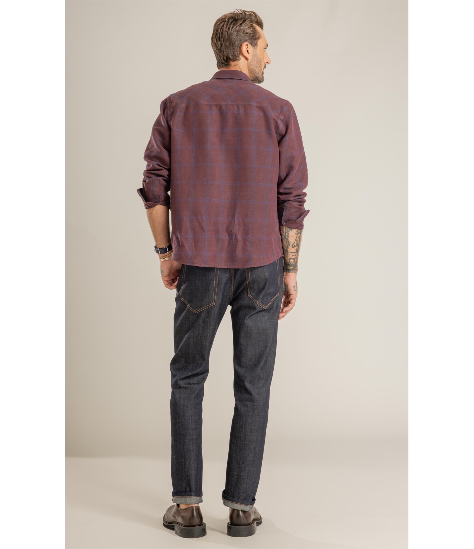 Camisa Linho Blend Xadrez Edson Cafe