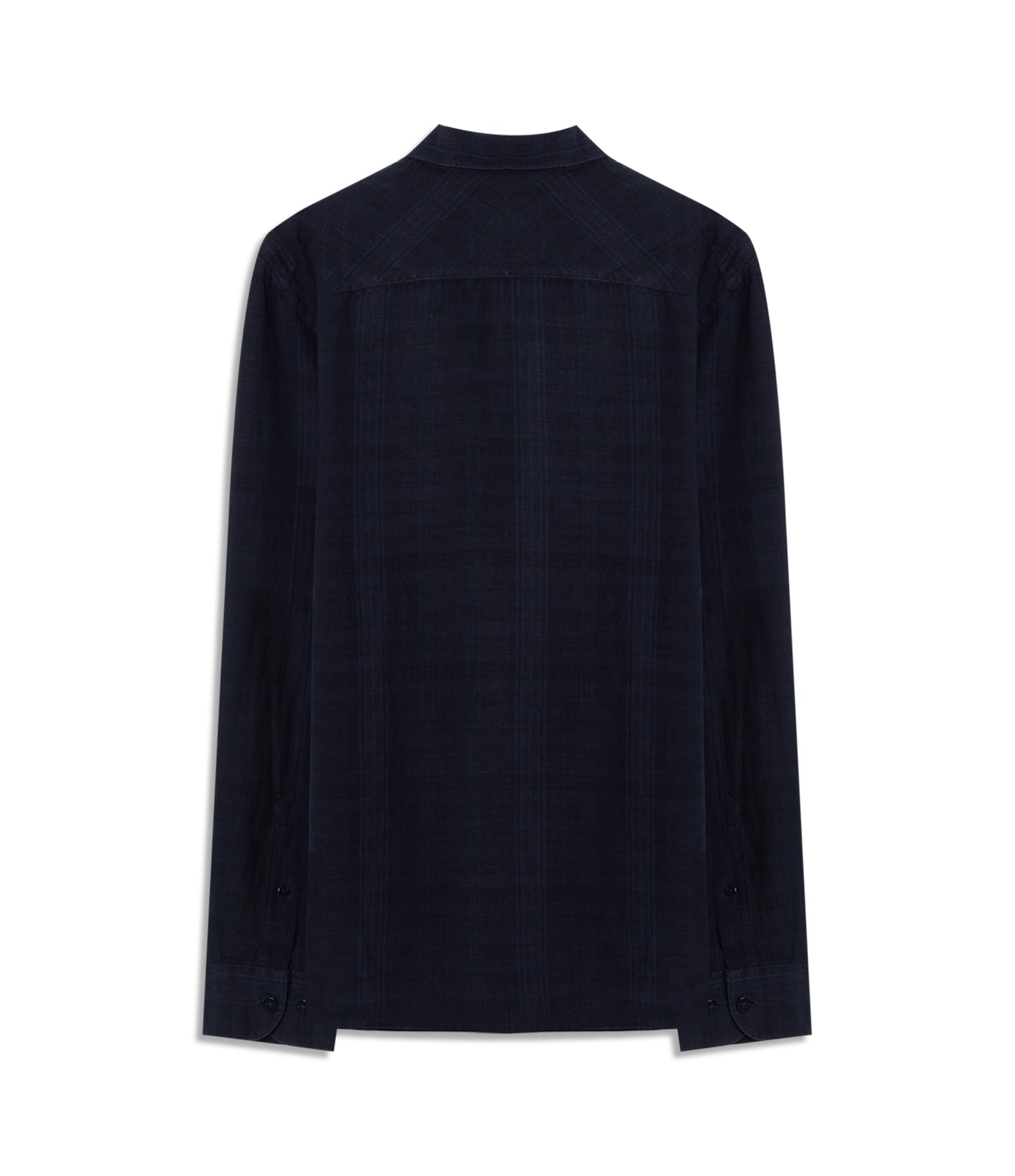 Camisa Linho Blend Xadrez  Everaldo Ml Dark Navy
