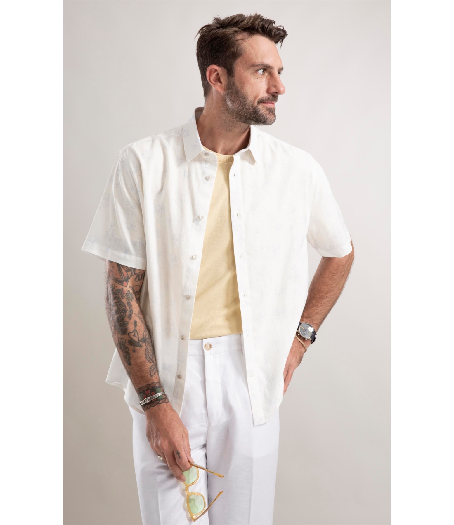 Camisa Linho Branco