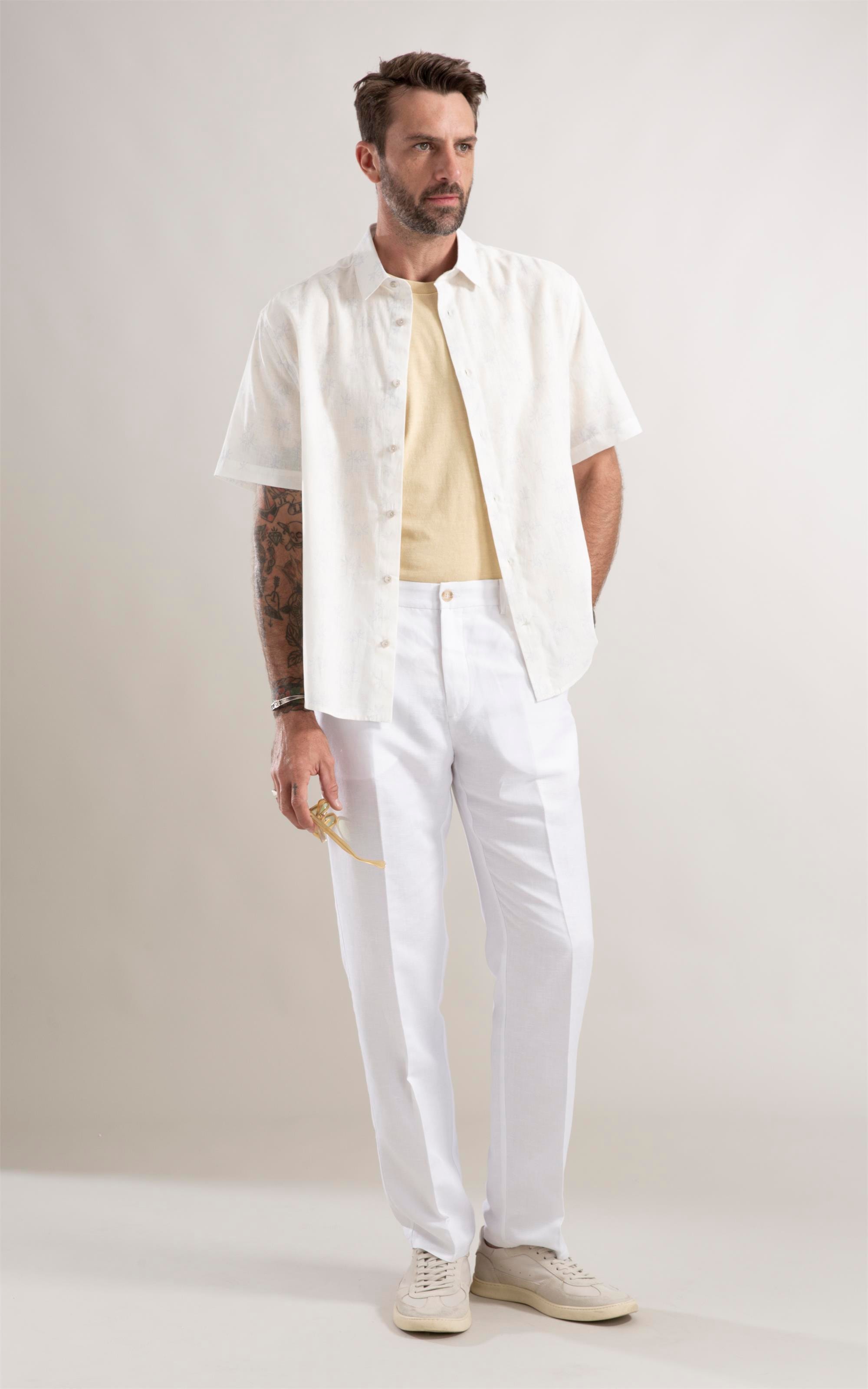 Camisa Linho Branco