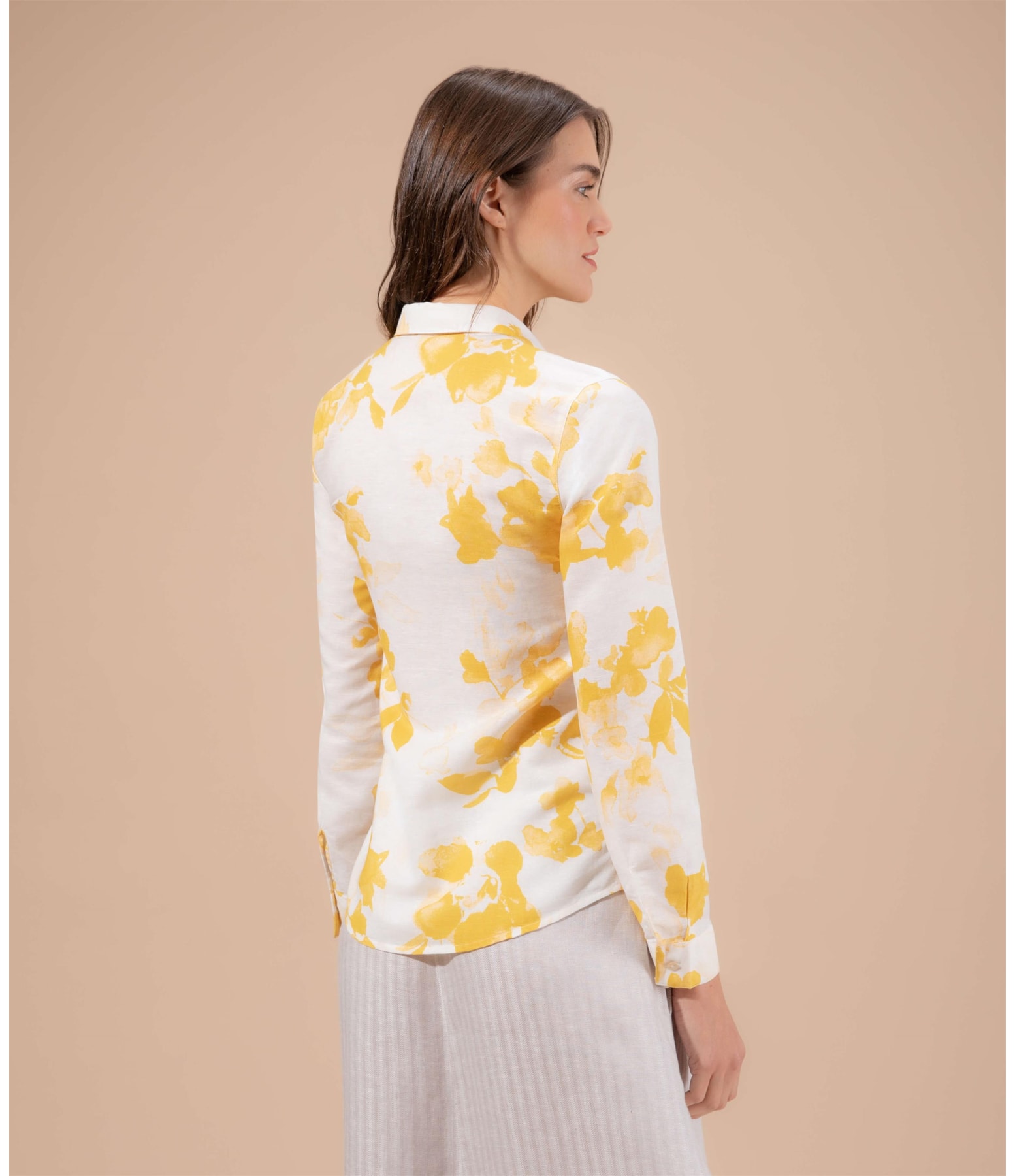 Camisa Linho  Bravus Amarelo