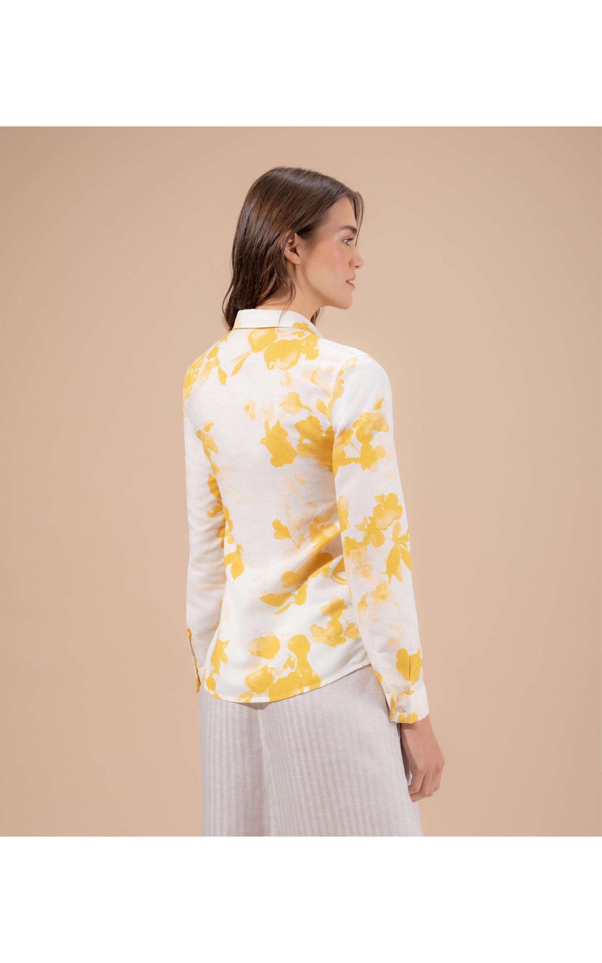 Camisa Linho  Bravus Amarelo