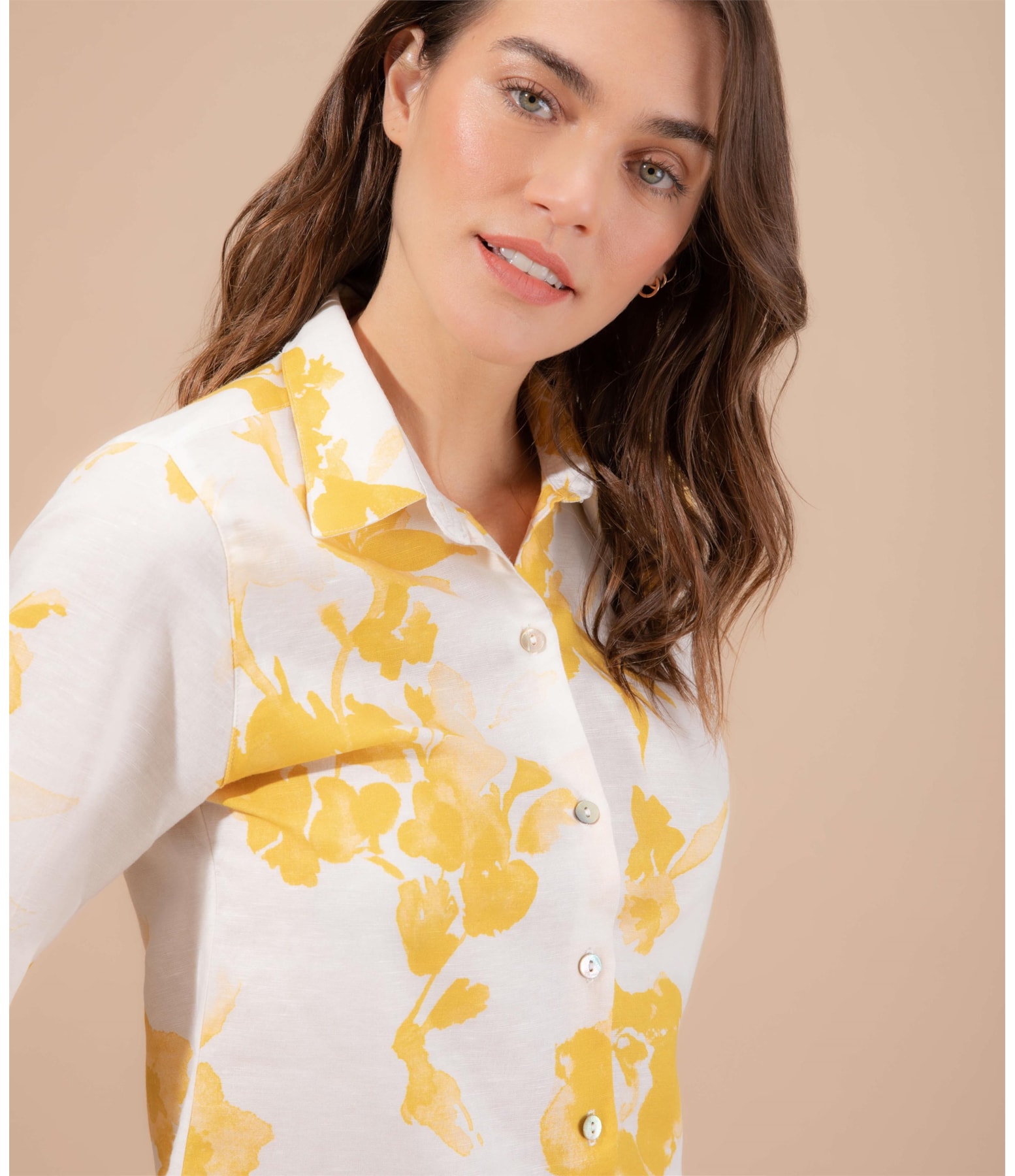 Camisa Linho  Bravus Amarelo