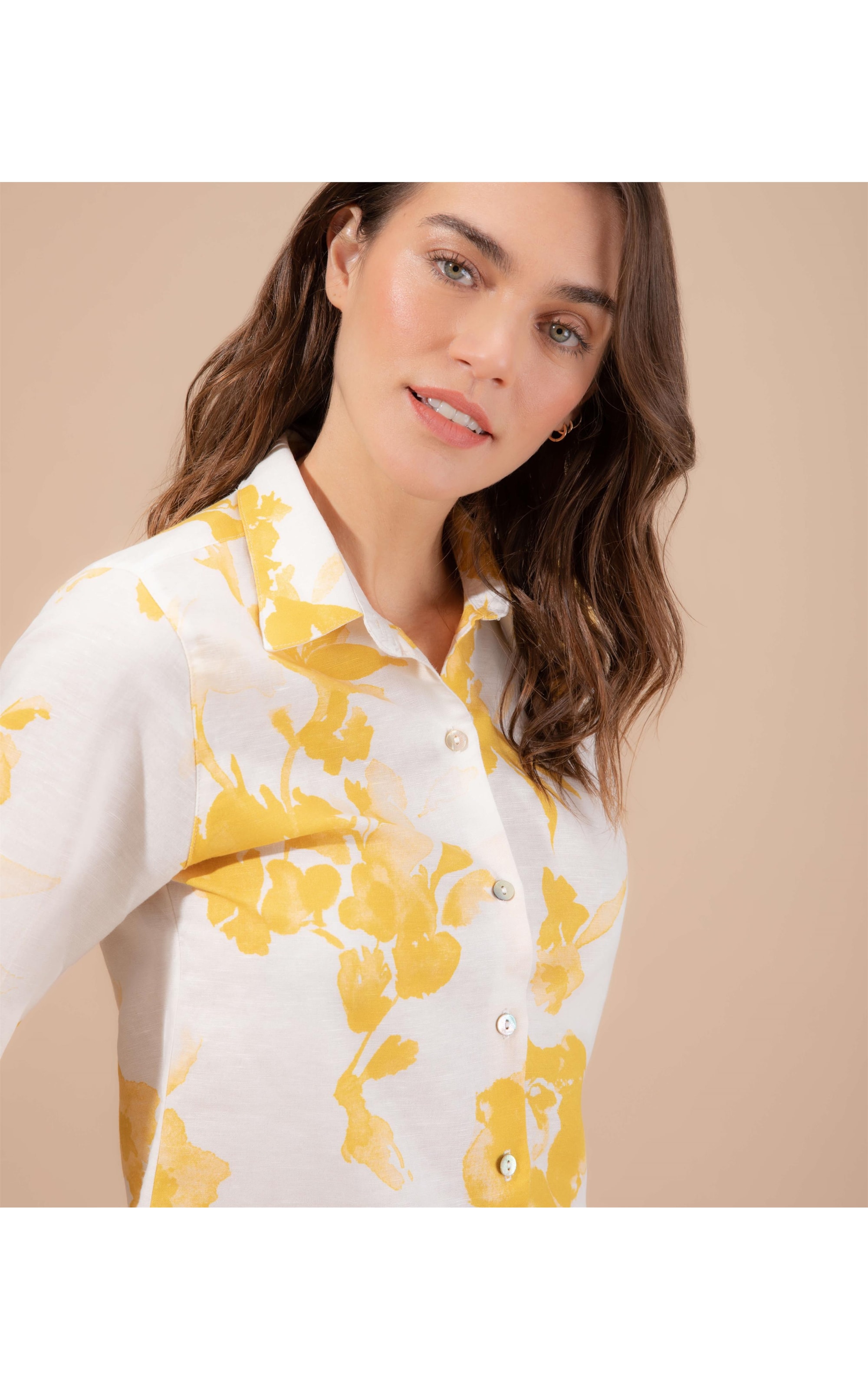 Camisa Linho  Bravus Amarelo
